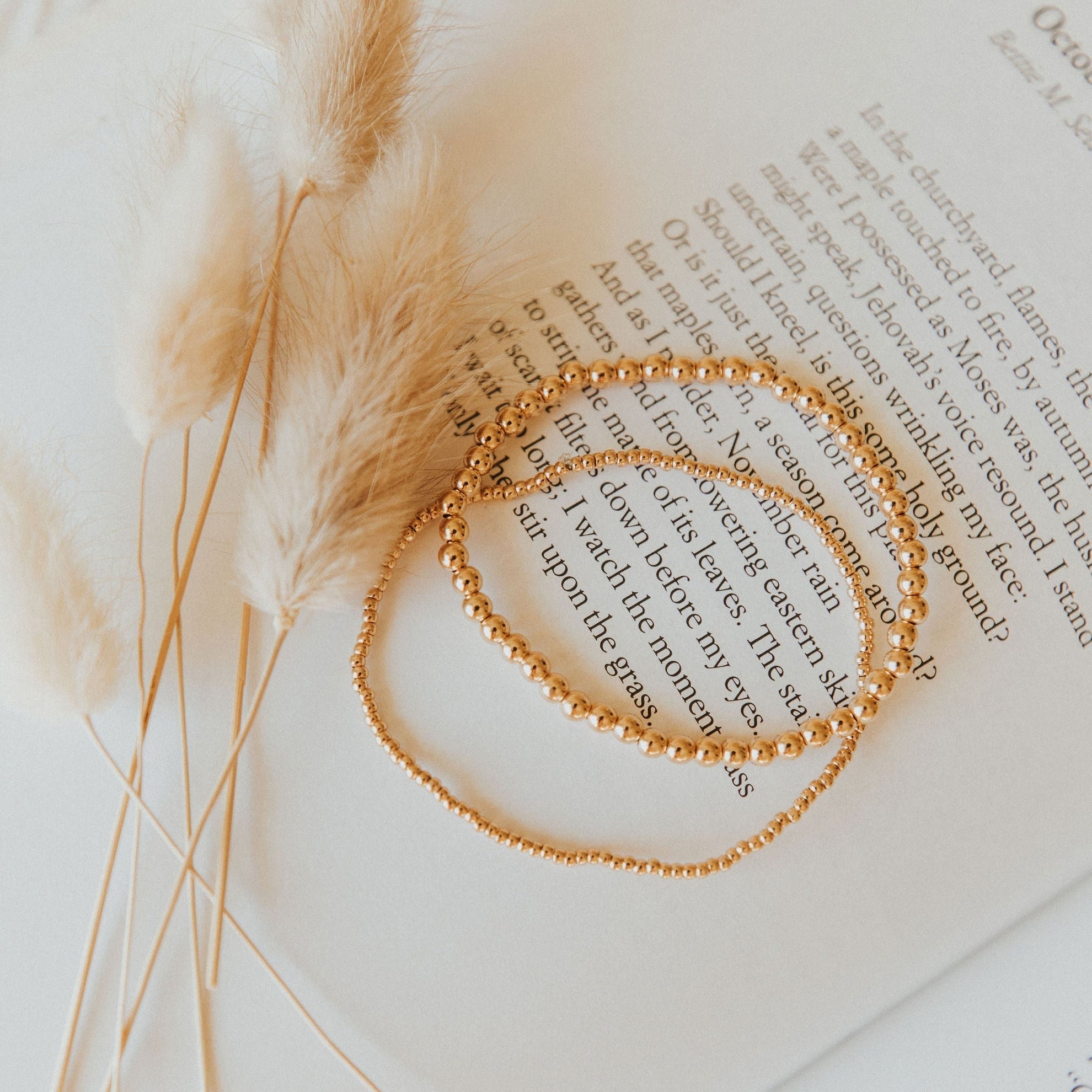 Staci Gold Filled Bead Bracelet-AURA REGALIA 