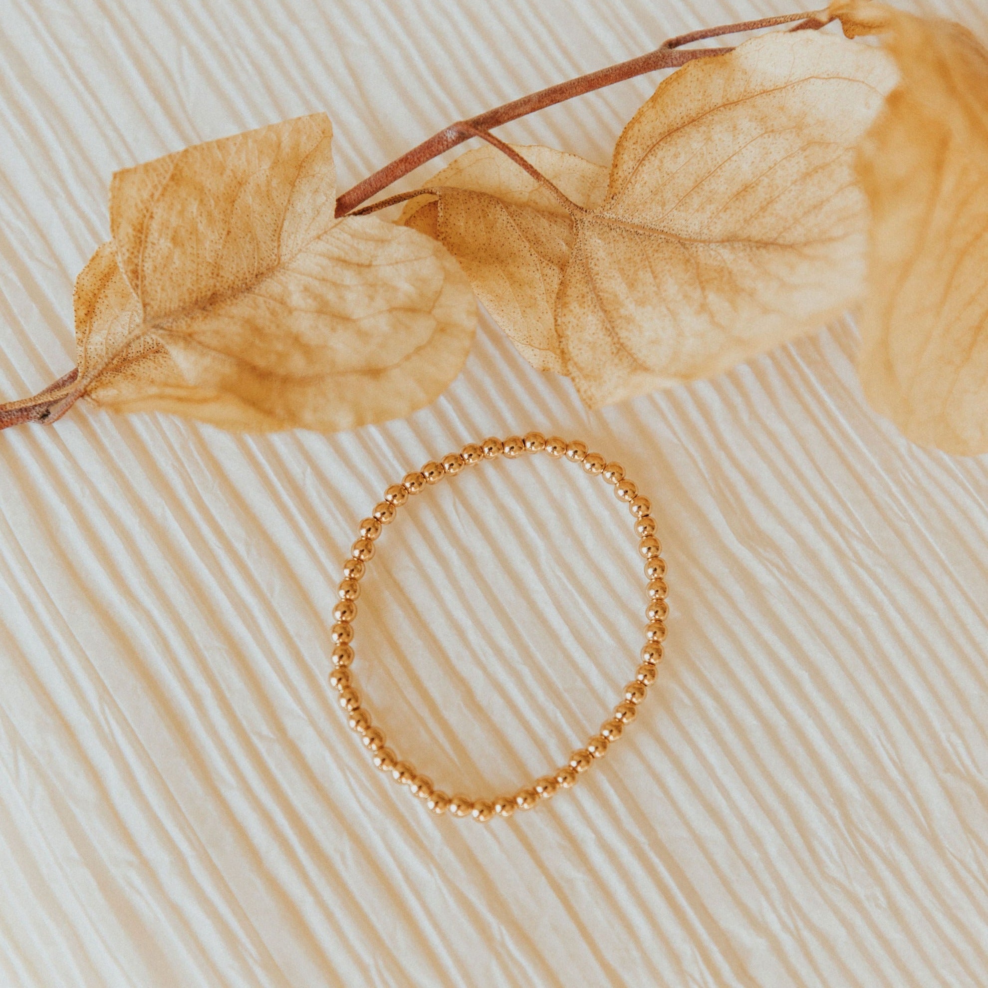 Staci Gold Filled Bead Bracelet-AURA REGALIA 