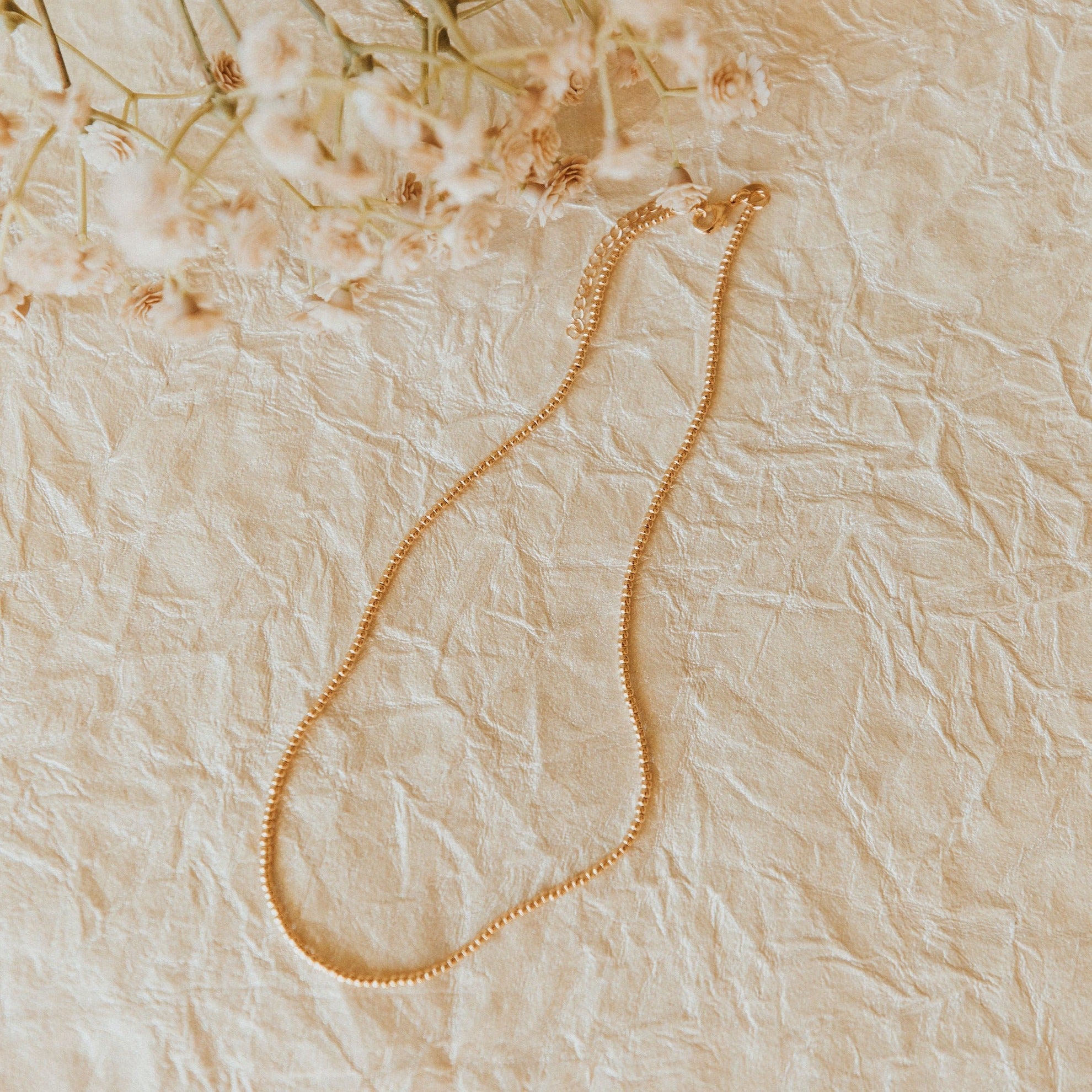 Staci Gold Filled Bead Necklace-AURA REGALIA 