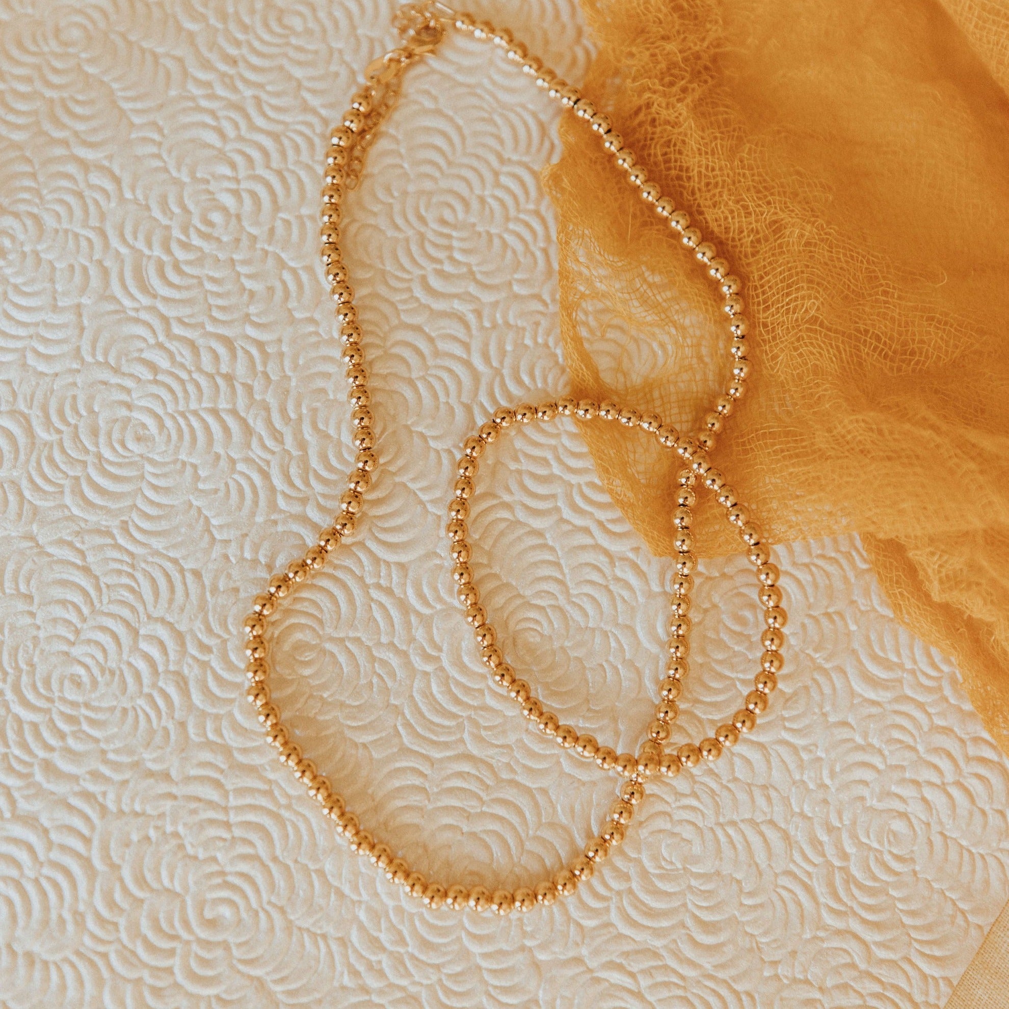 Staci Gold Filled Bead Bracelet-AURA REGALIA 