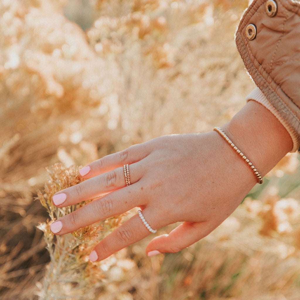 Staci Gold Filled Bead Bracelet-AURA REGALIA 