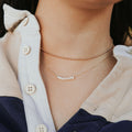 Staci Gold Filled Bead Necklace-AURA REGALIA 