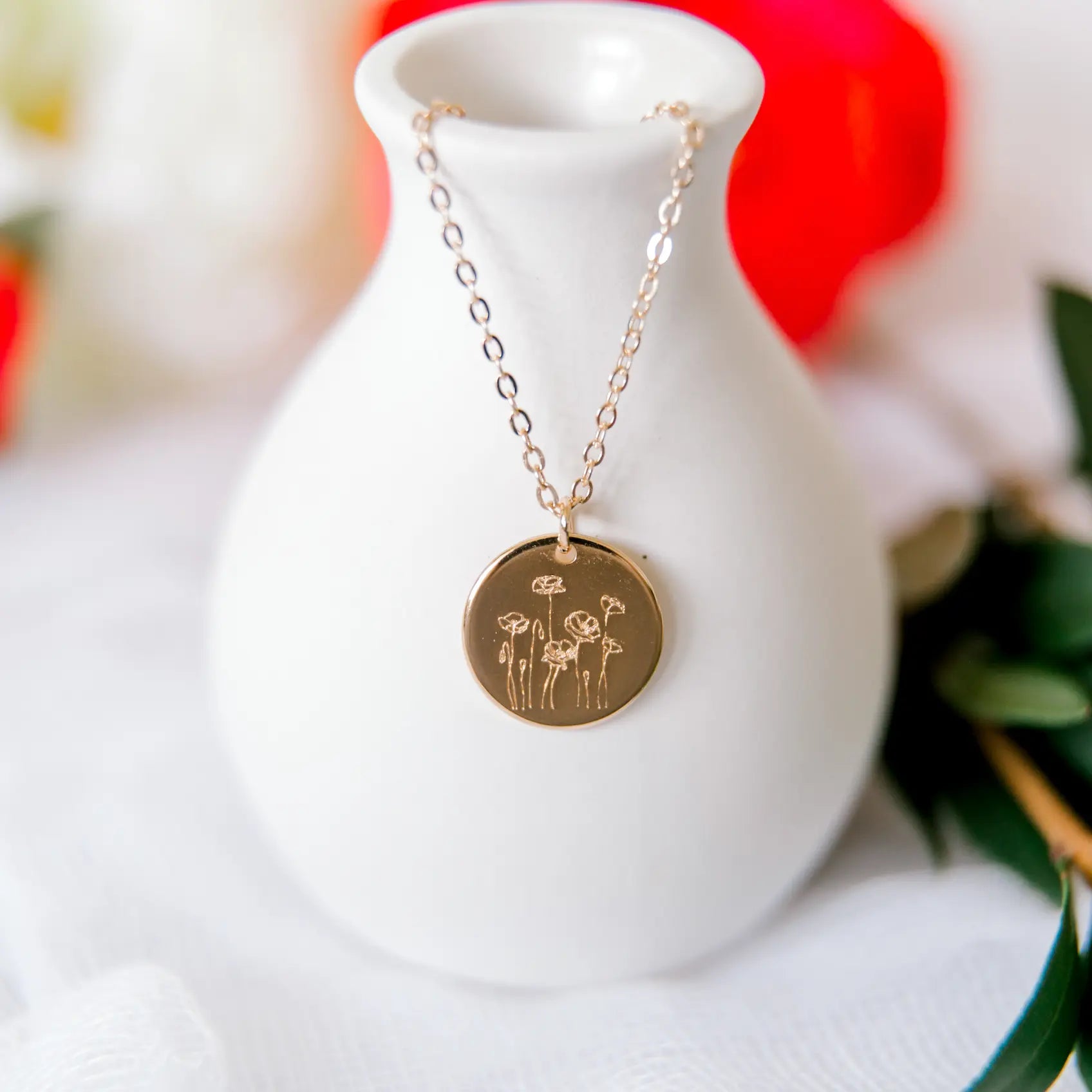 Poppy Necklace-AURA REGALIA 