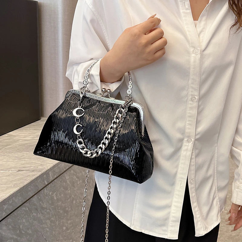 Small Crossbody Shiny Metallic Bag