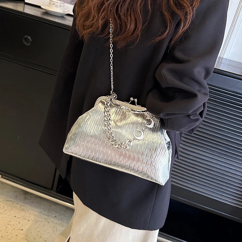 Small Crossbody Shiny Metallic Bag