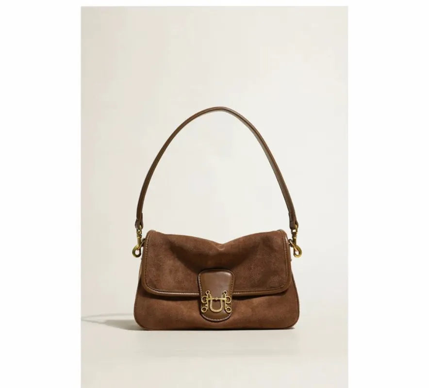 Women Suede Soft Leather Handbags Messenger