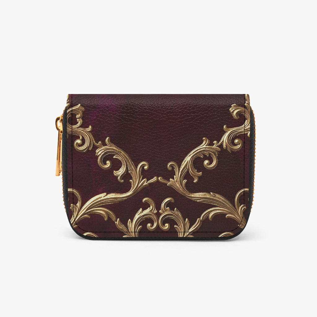 Marie Antoinette Bifold Zipper Wallet | Aura Regalia-AURA REGALIA 