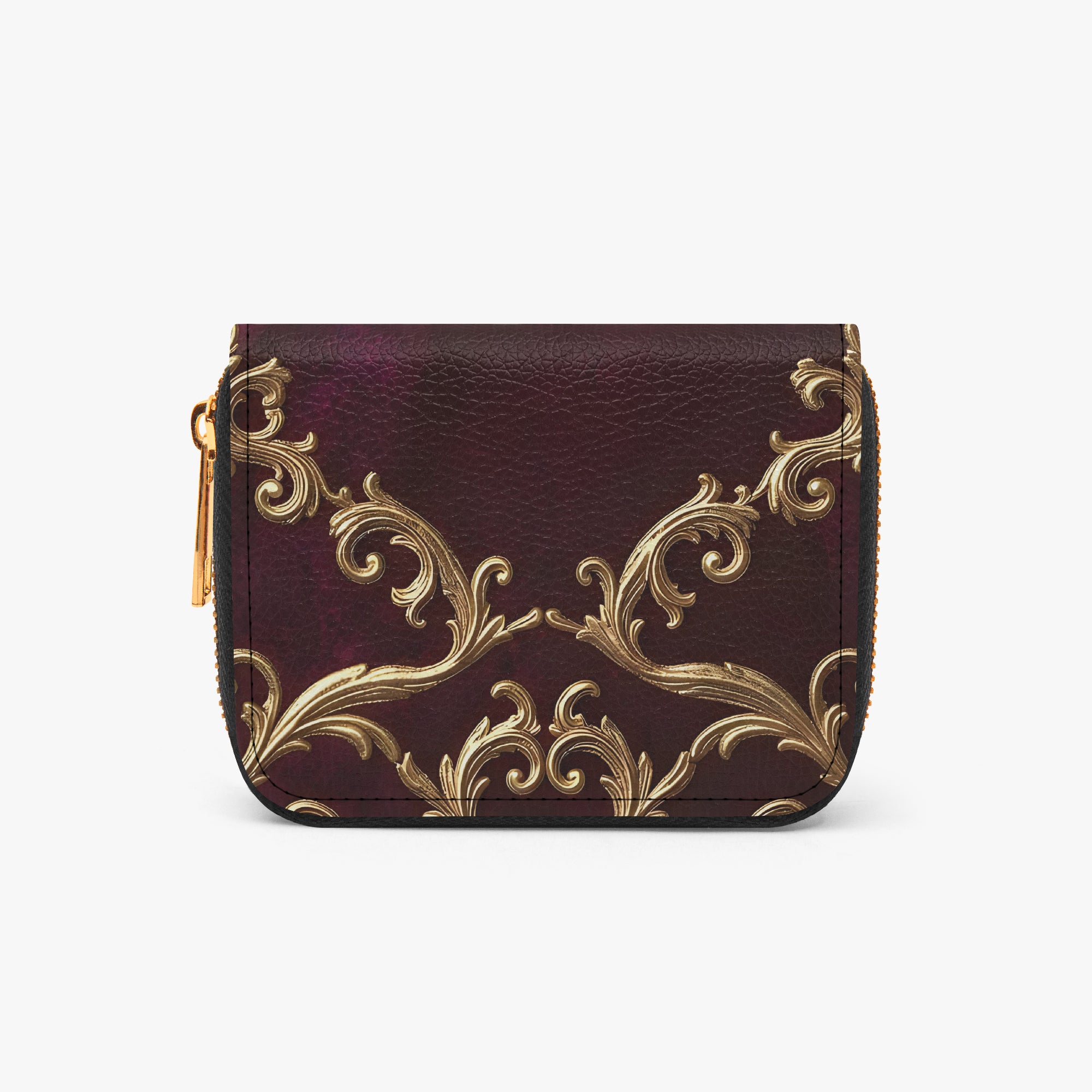 Marie Antoinette Bifold Zipper Wallet | Aura Regalia-AURA REGALIA 