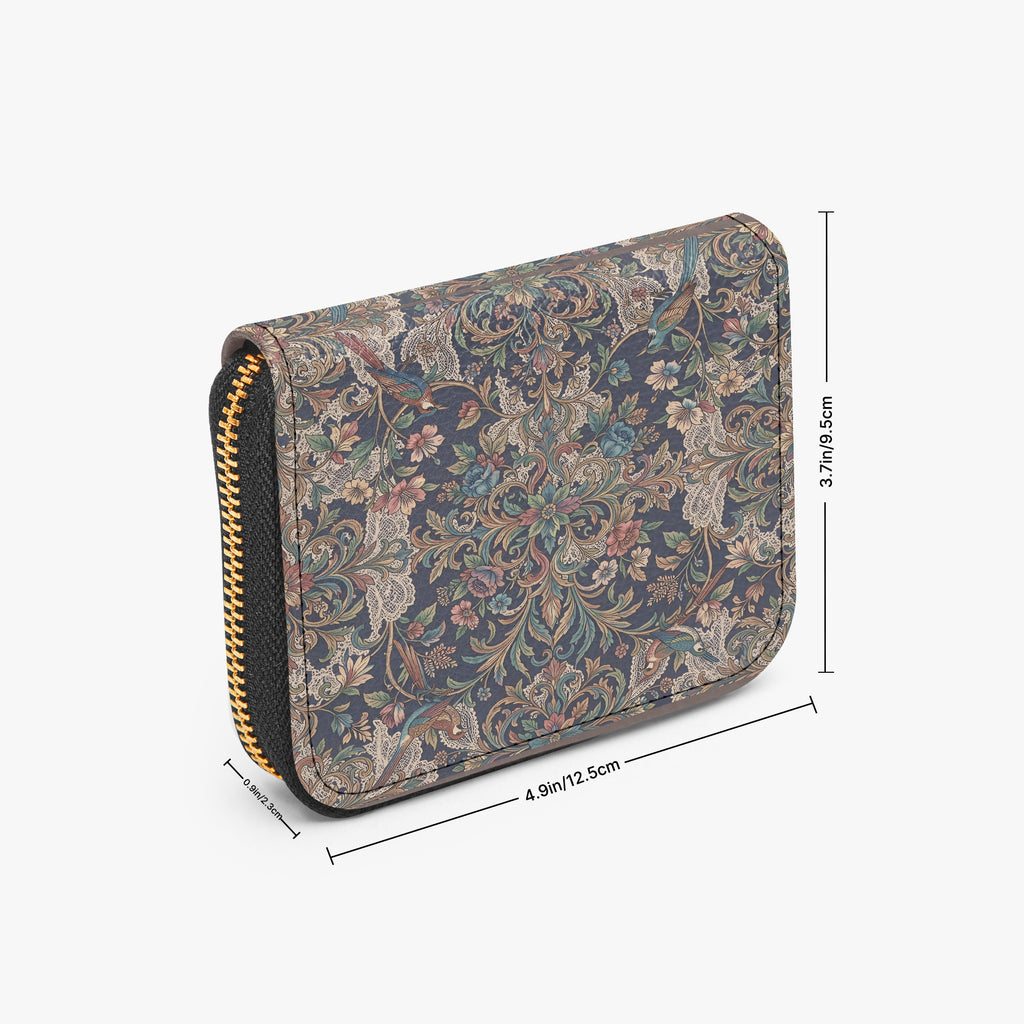 The Kensington Bifold Zipper Wallet | Aura Regalia-AURA REGALIA 