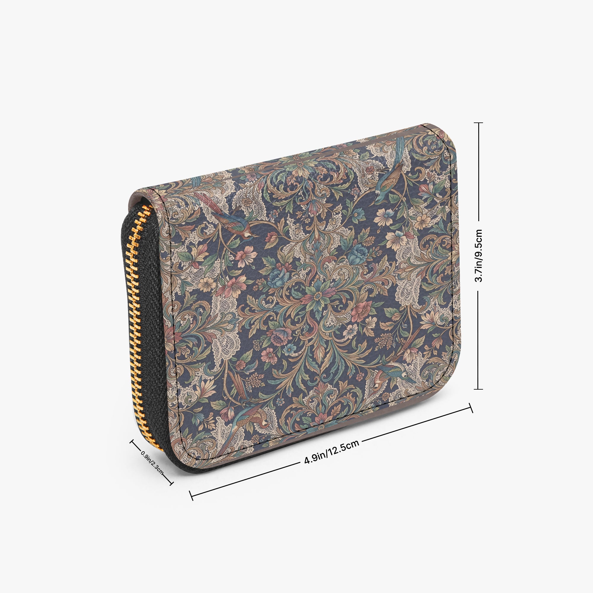The Kensington Bifold Zipper Wallet | Aura Regalia-AURA REGALIA 