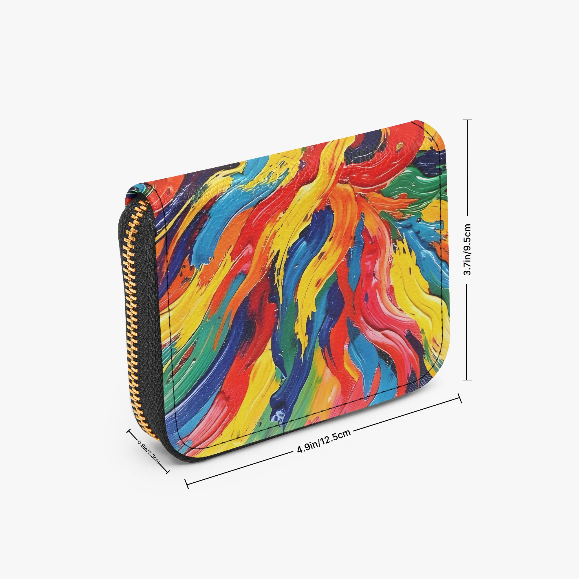 Bright Love Bifold Zipper Wallet | Aura Regalia-AURA REGALIA 