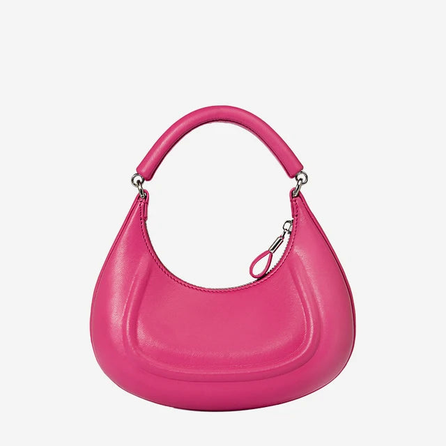 A Half Moon Women Underarm Shoulder Bag Metal Chain Branded  Crossbody Bags  Trend Clutch Handbag Purses