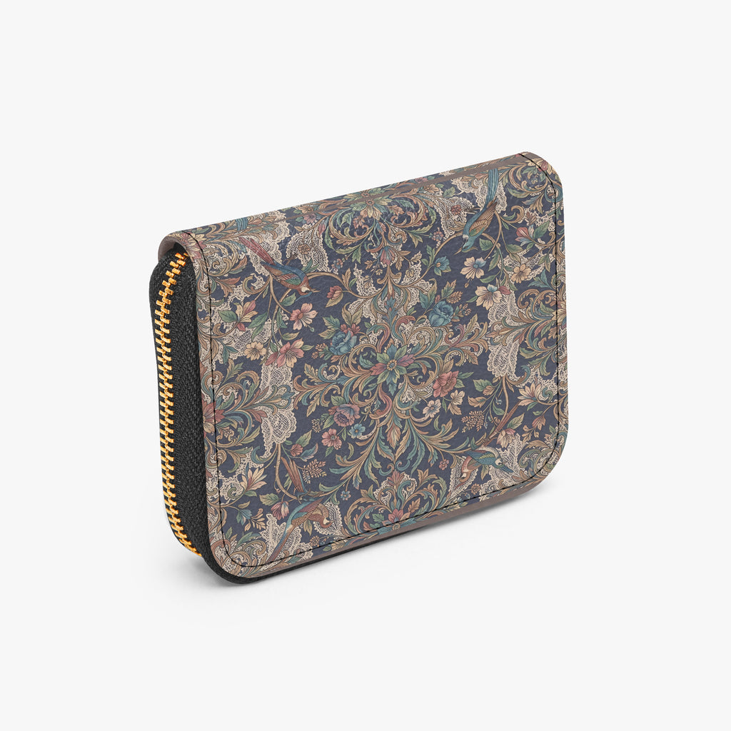The Kensington Bifold Zipper Wallet | Aura Regalia-AURA REGALIA 