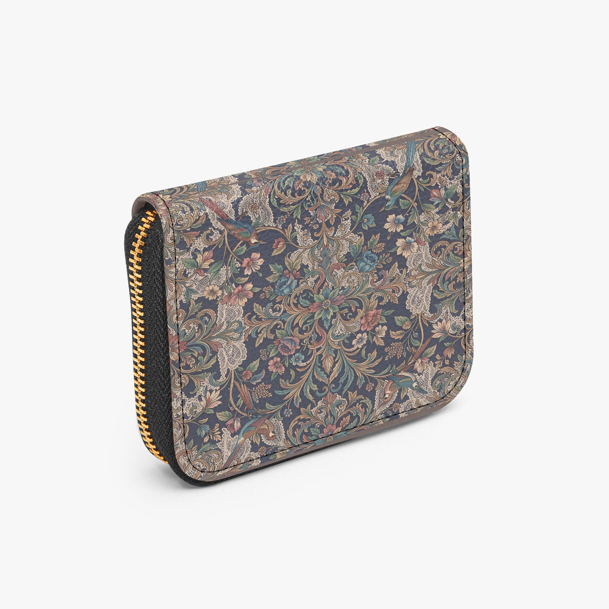 The Kensington Bifold Zipper Wallet | Aura Regalia-AURA REGALIA 