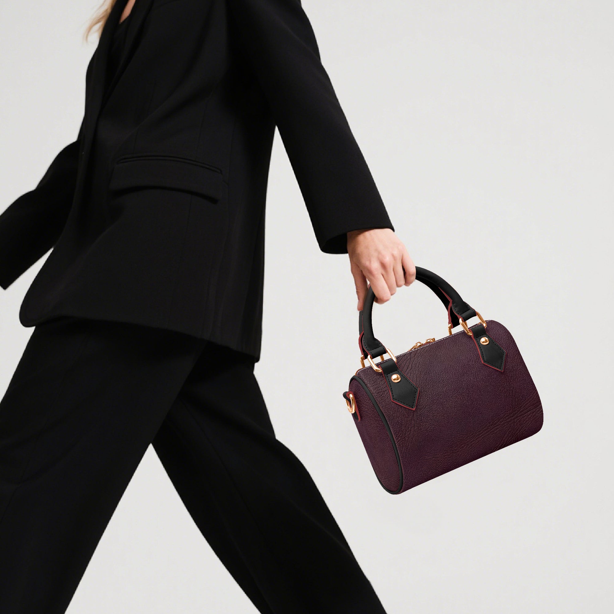 Dark Brown Chic Crossbody Bag | Aura Regalia-AURA REGALIA 