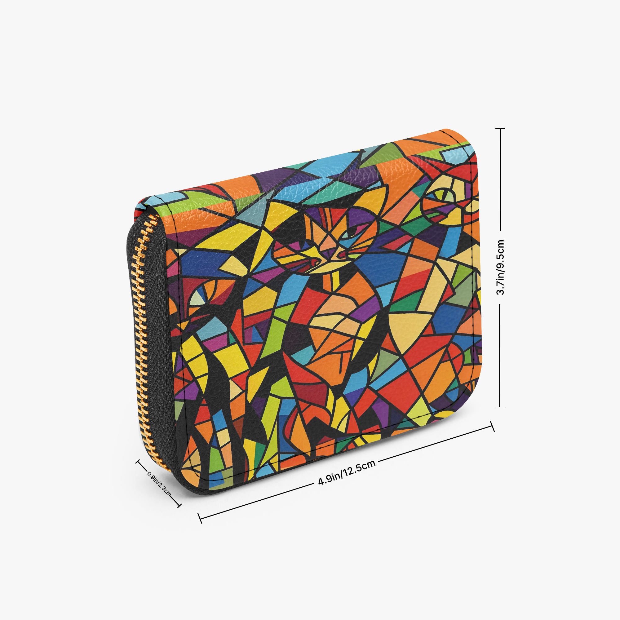 Three Little Kitties Bifold Zipper Wallet | Aura Regalia-AURA REGALIA 
