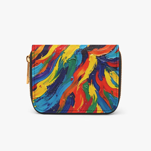 Bright Love Bifold Zipper Wallet | Aura Regalia-AURA REGALIA 