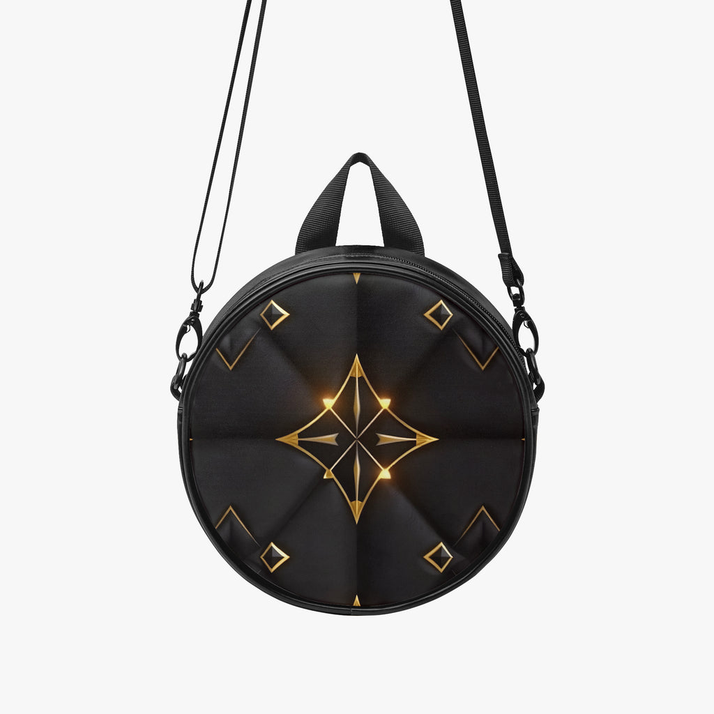 Noir Orbit Mini Backpack – Art Deco Capsule | Aura Regalia-AURA REGALIA 
