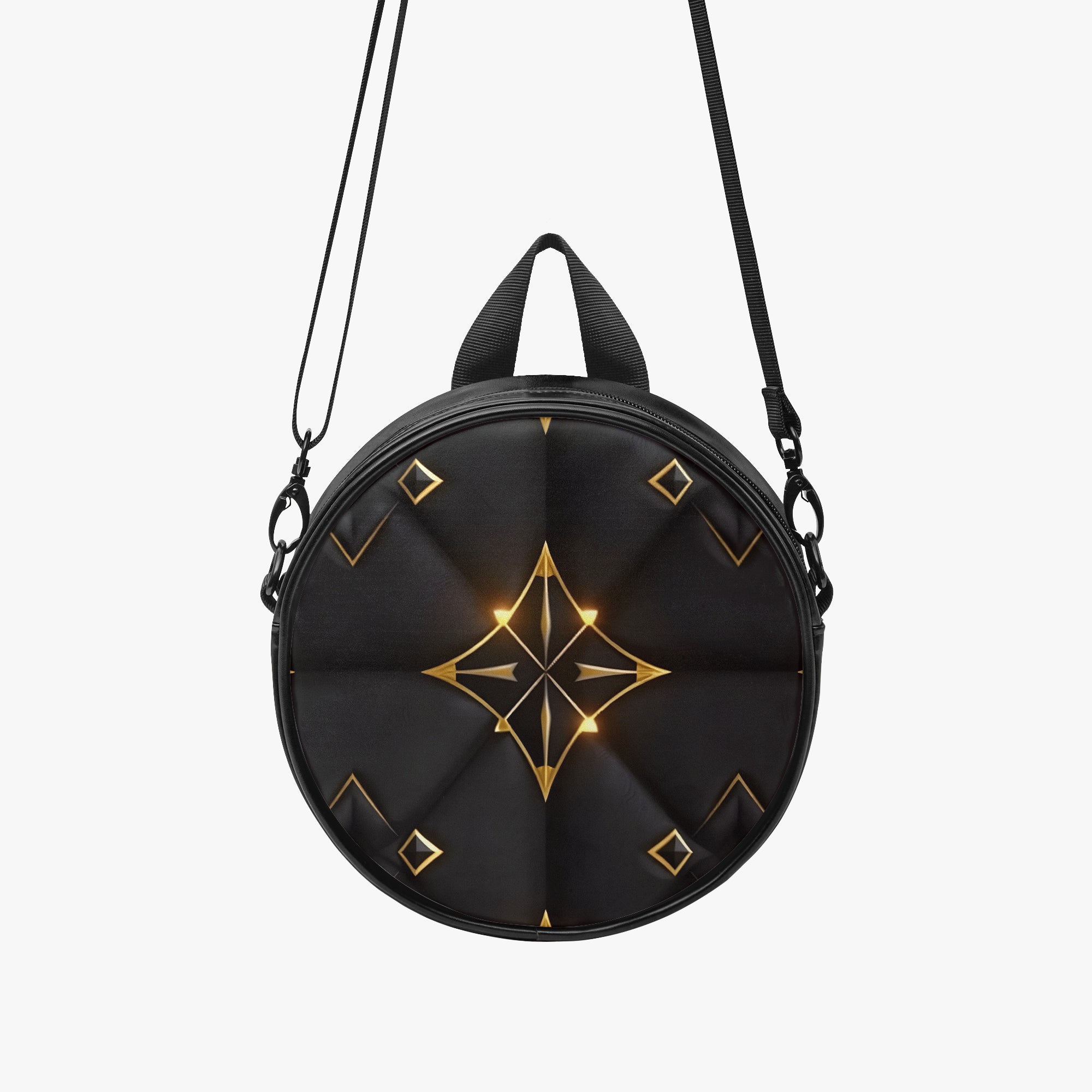 Noir Orbit Mini Backpack – Art Deco Capsule | Aura Regalia-AURA REGALIA 