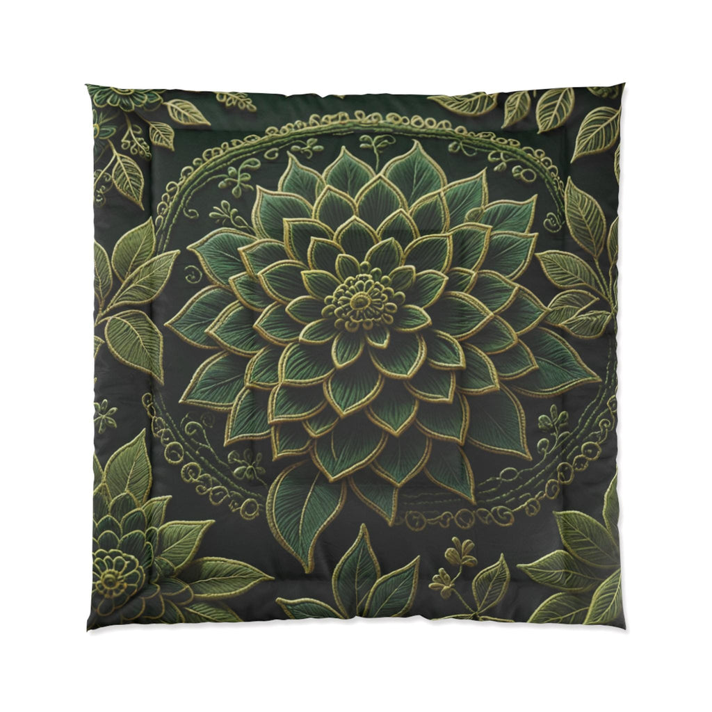 Green Mandala Comforter