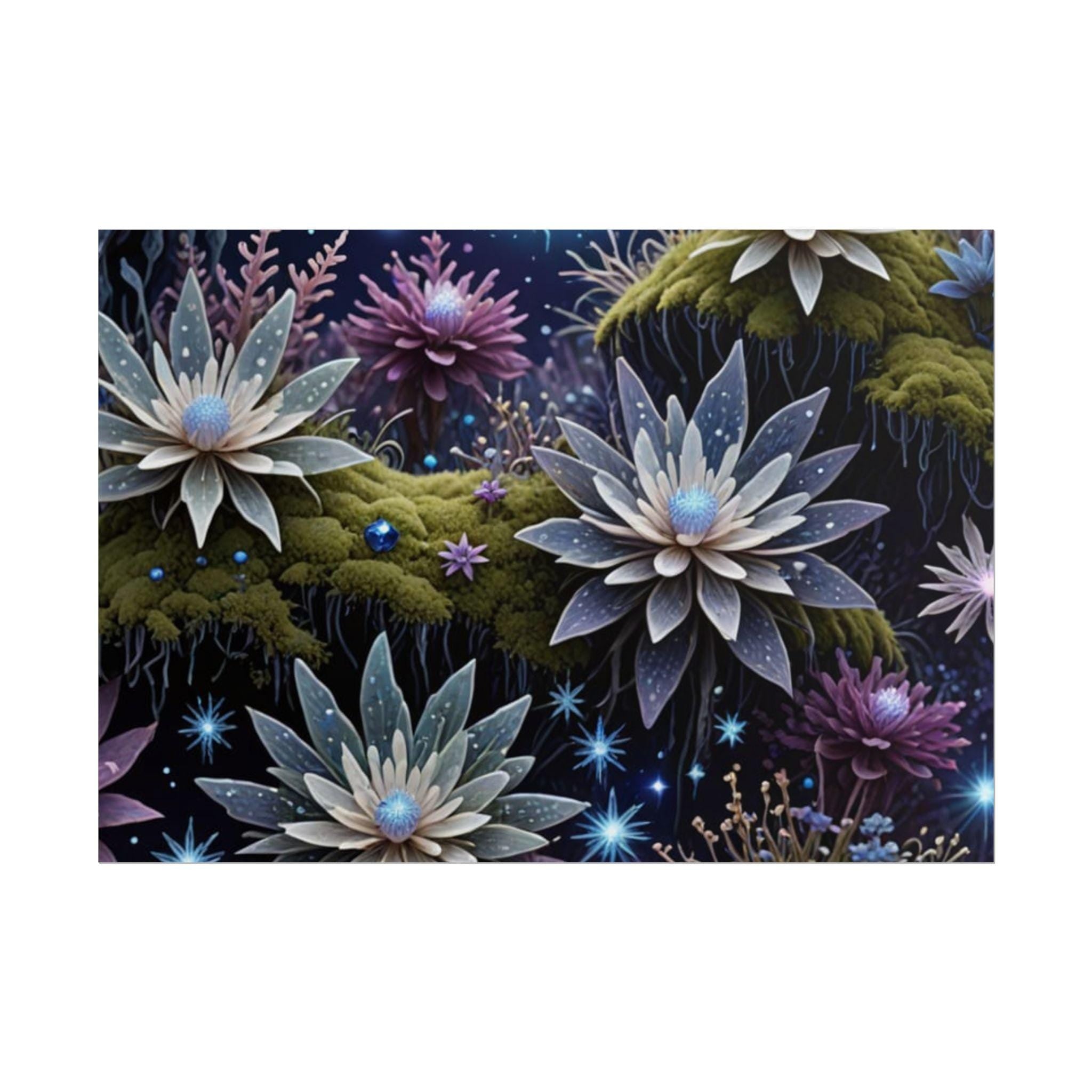 Floral Dreamscape Poster: Fine Art Print