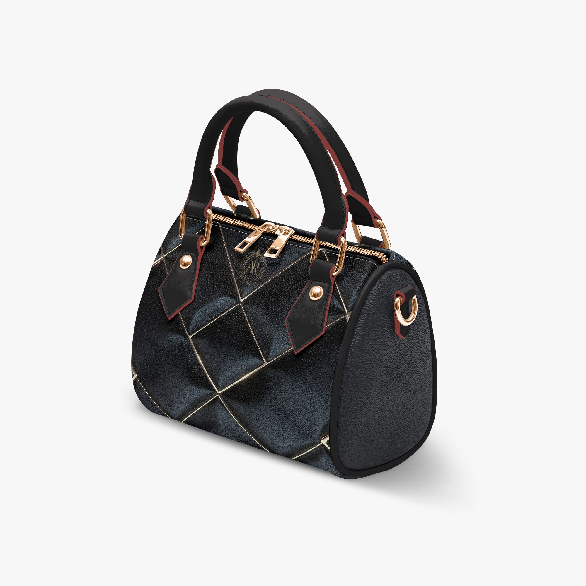 Regalia Starline Satchel – Art Deco Faux Leather Bag-AURA REGALIA 