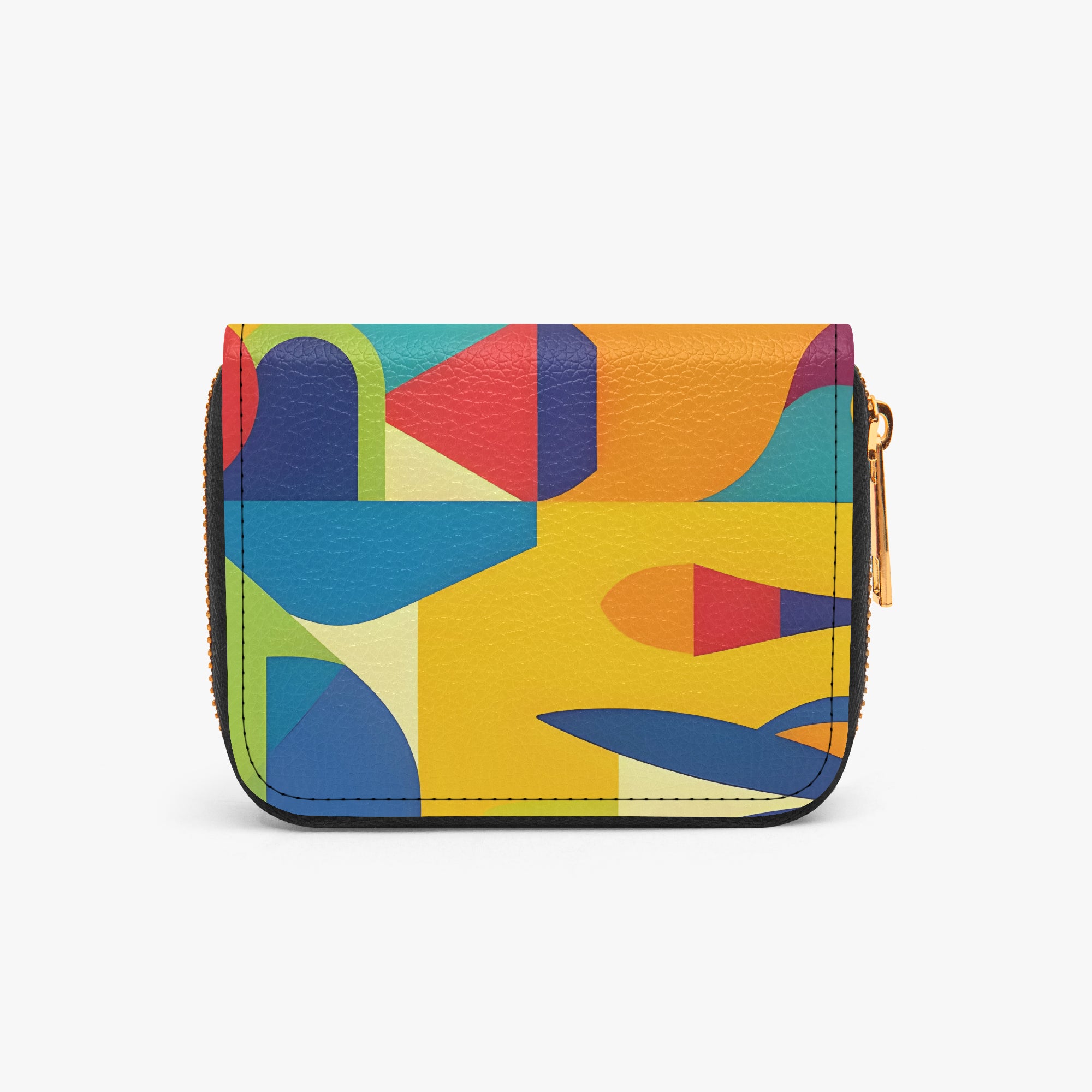 Bright Colors Bifold Zipper Wallet | Aura Regalia-AURA REGALIA 