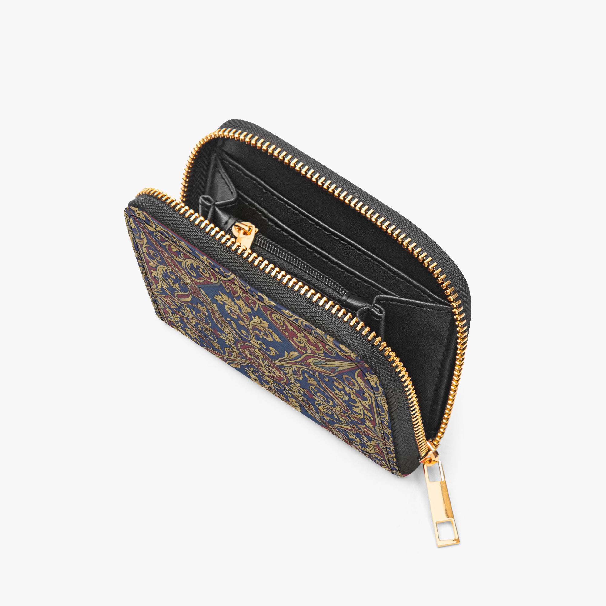 Catherine The Great Bifold Zipper Wallet | Aura Regalia-AURA REGALIA 