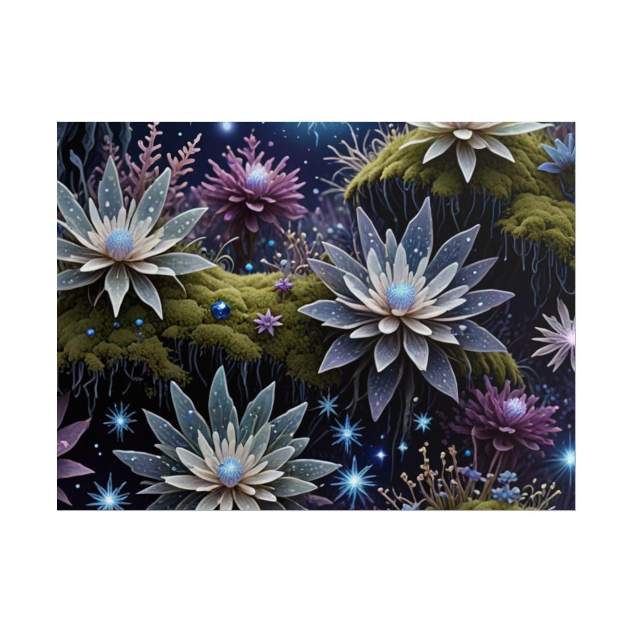 Floral Dreamscape Poster: Fine Art Print