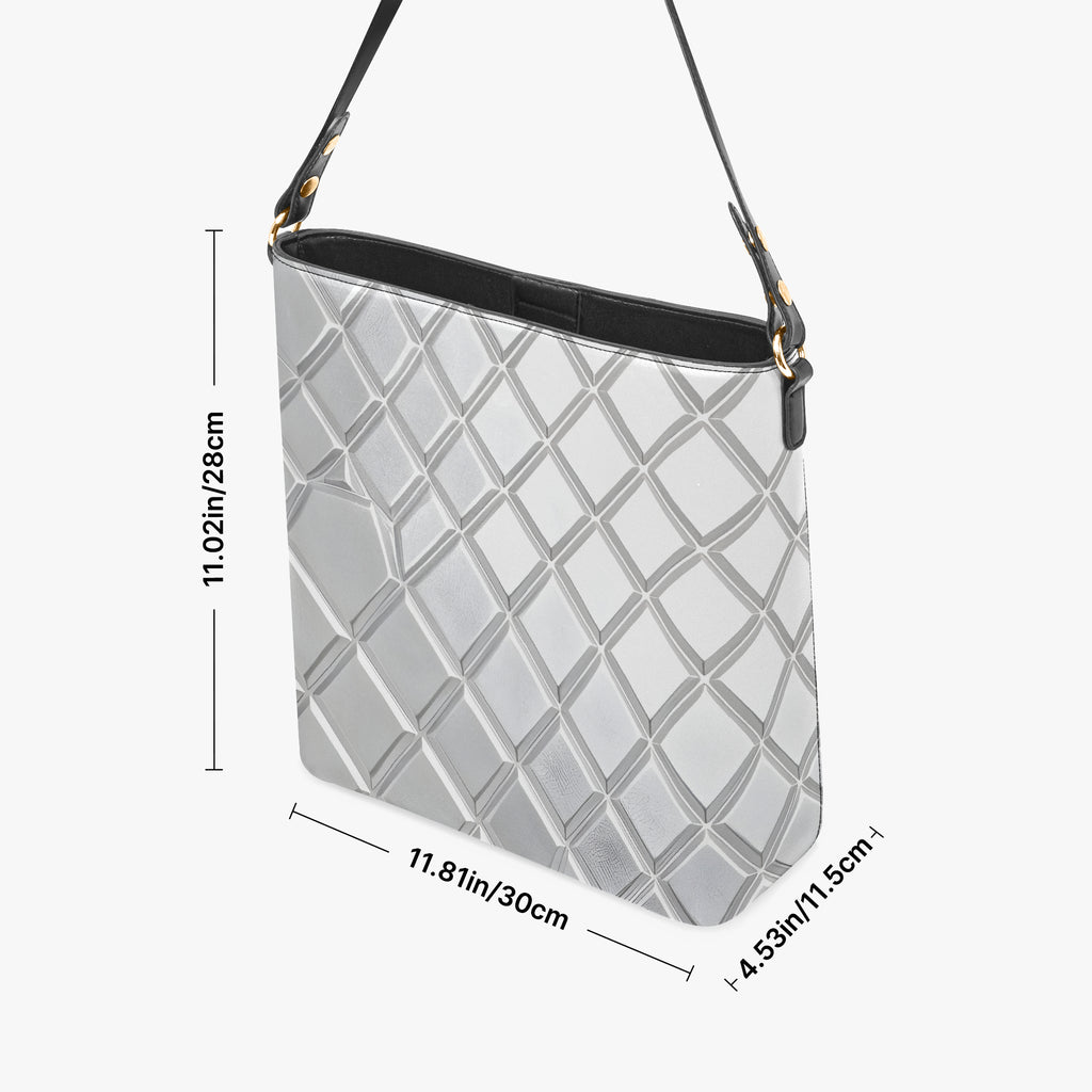 Silver Charm Bucket Bag | Aura Regalia-AURA REGALIA 