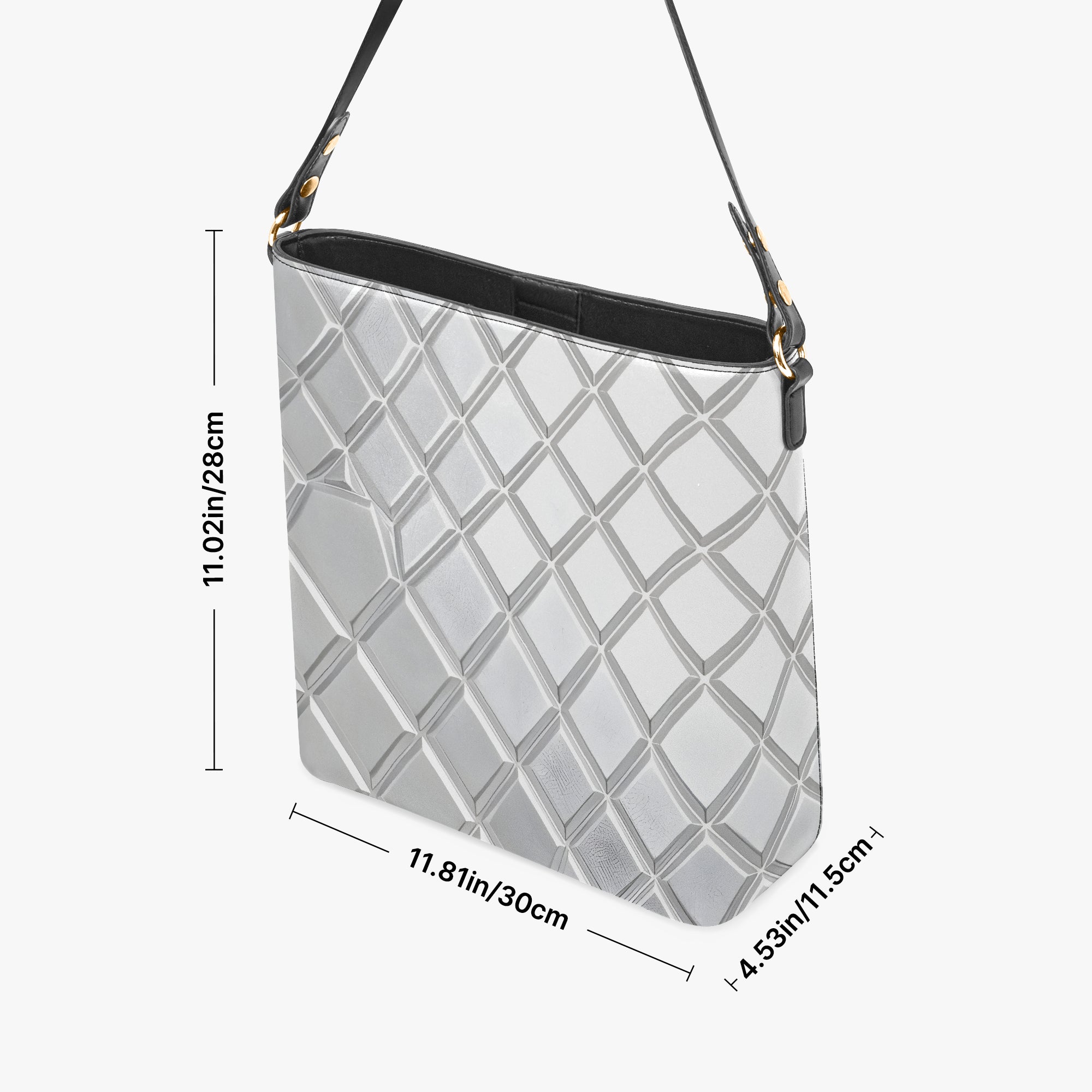 Silver Charm Bucket Bag | Aura Regalia-AURA REGALIA 