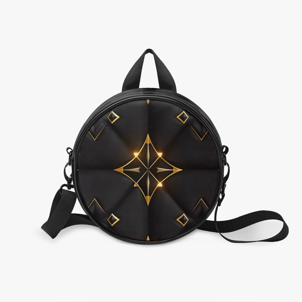 Noir Orbit Mini Backpack – Art Deco Capsule | Aura Regalia-AURA REGALIA 
