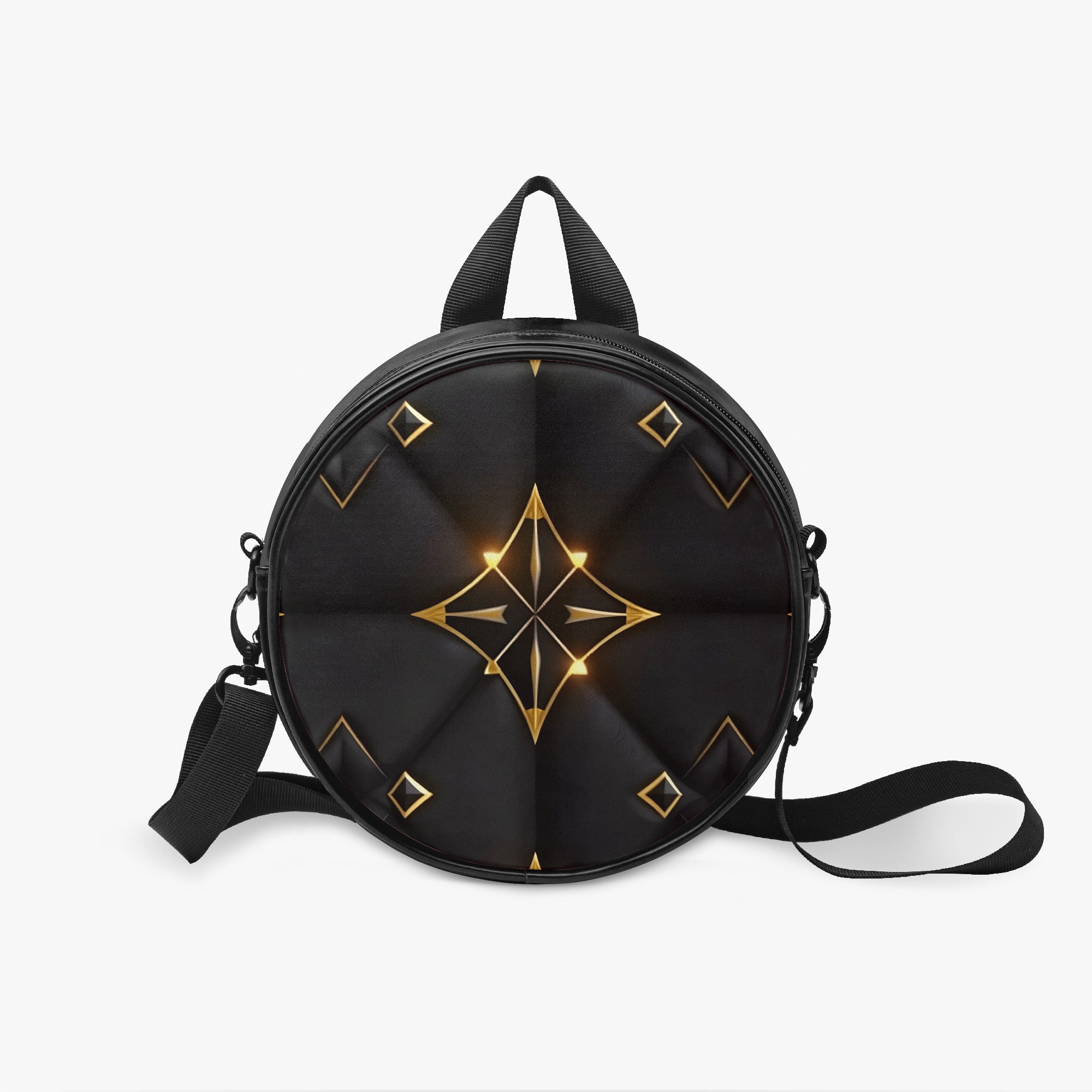 Noir Orbit Mini Backpack – Art Deco Capsule | Aura Regalia-AURA REGALIA 