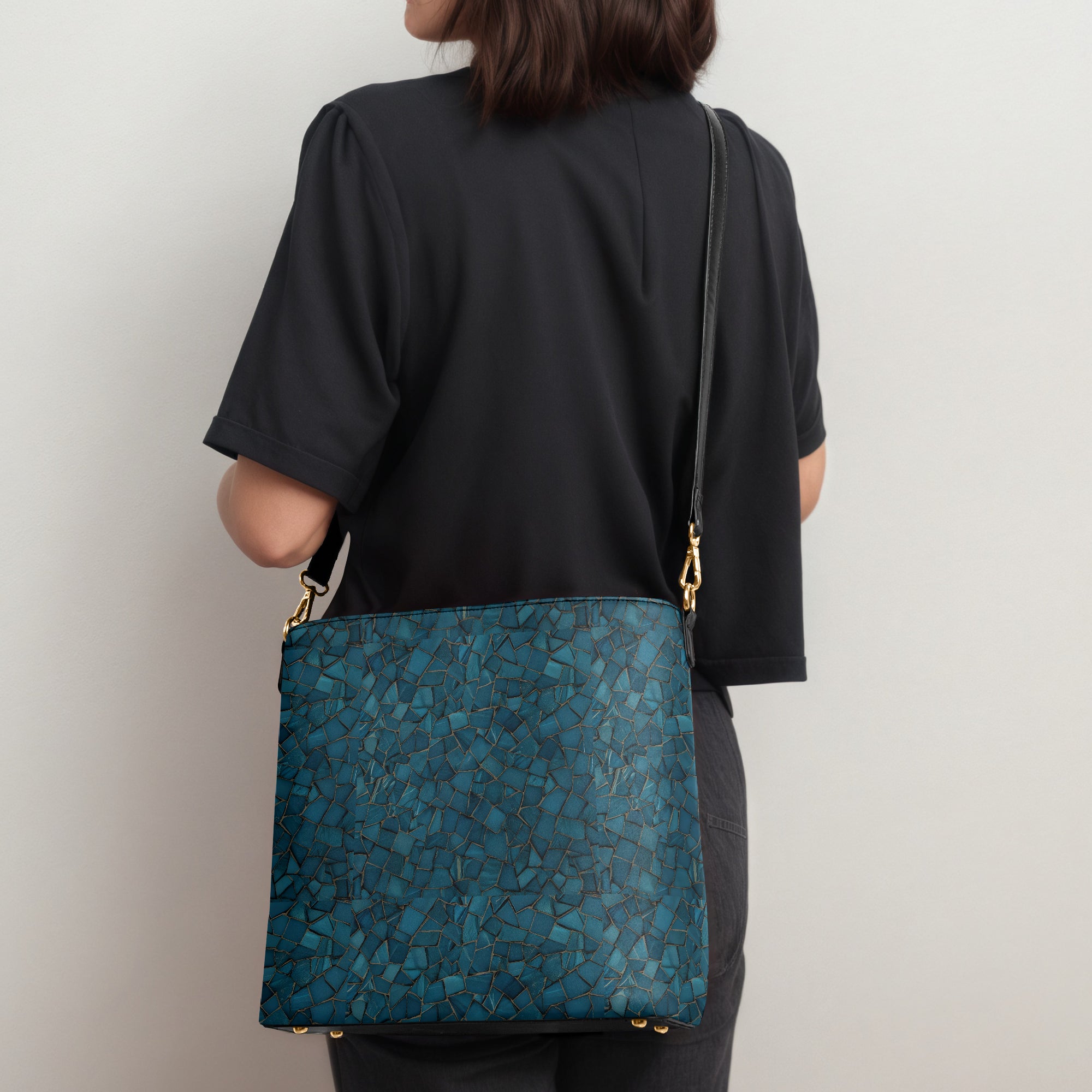 Stained Glass image Bucket Bag | Aura Regalia-AURA REGALIA 