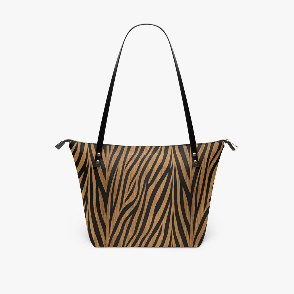 Aura Regalia | Animal Print Roomy PU Tote Bag-AURA REGALIA 