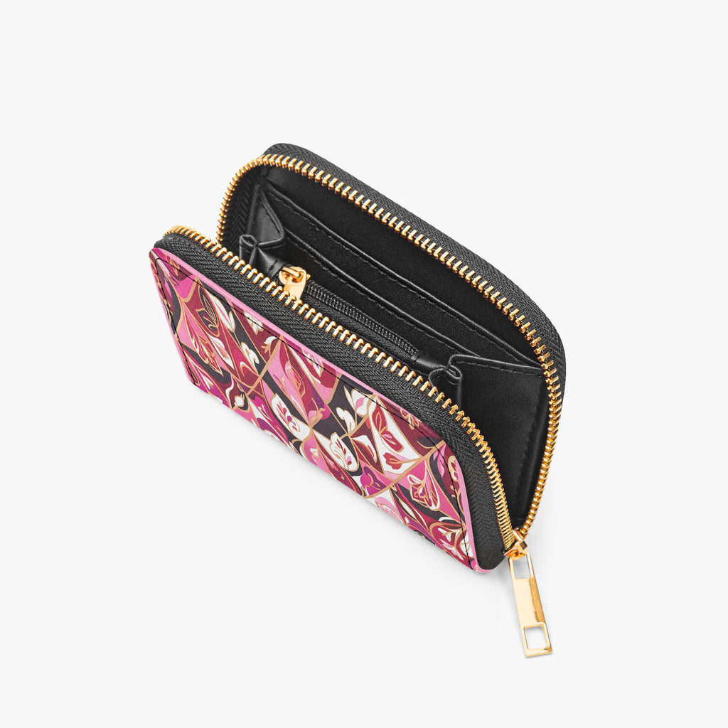 Queen of Hearts Bifold Zipper Wallet | Aura Regalia-AURA REGALIA 