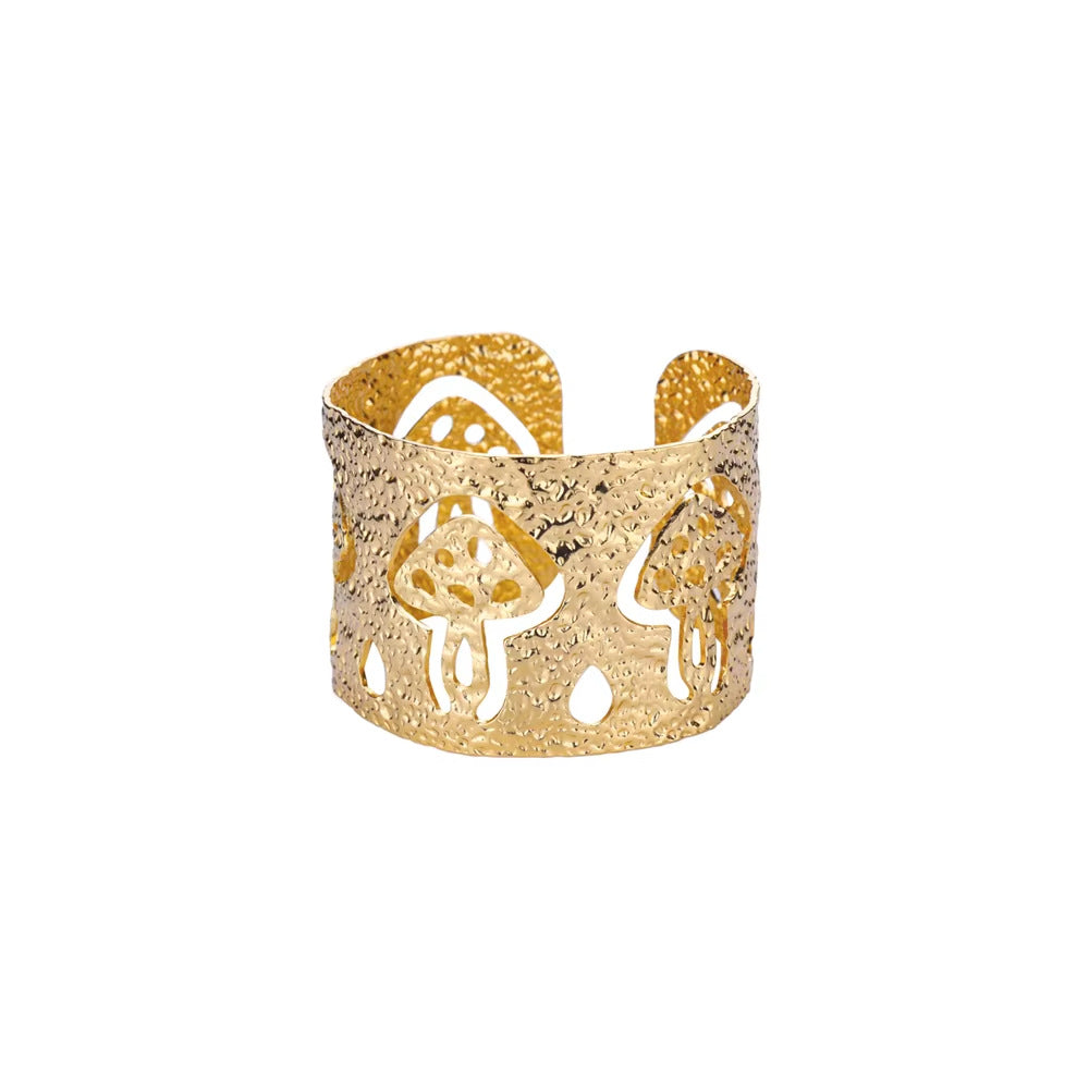 Womens Luxury High-end C-shaped Geometric Open Bangle