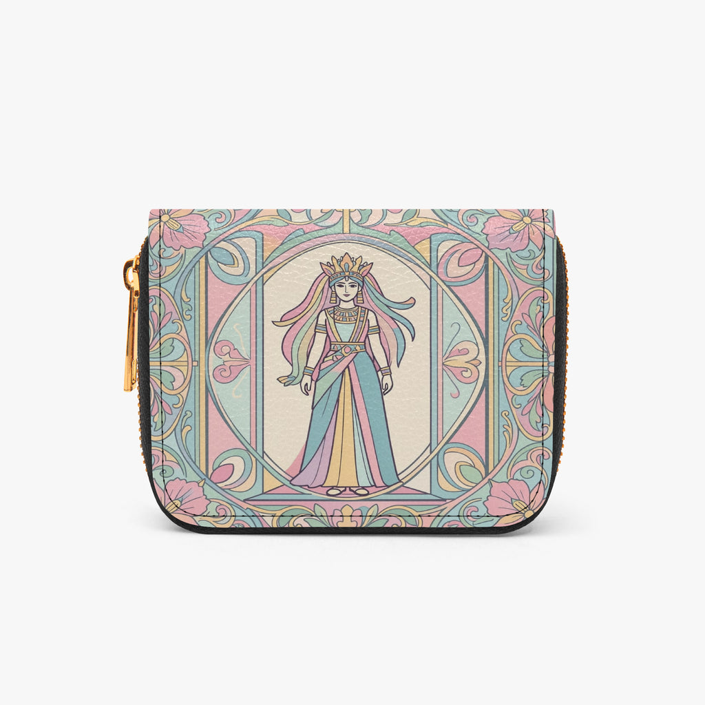 Queen Berenice Bifold Zipper Wallet | Aura Regalia-AURA REGALIA 