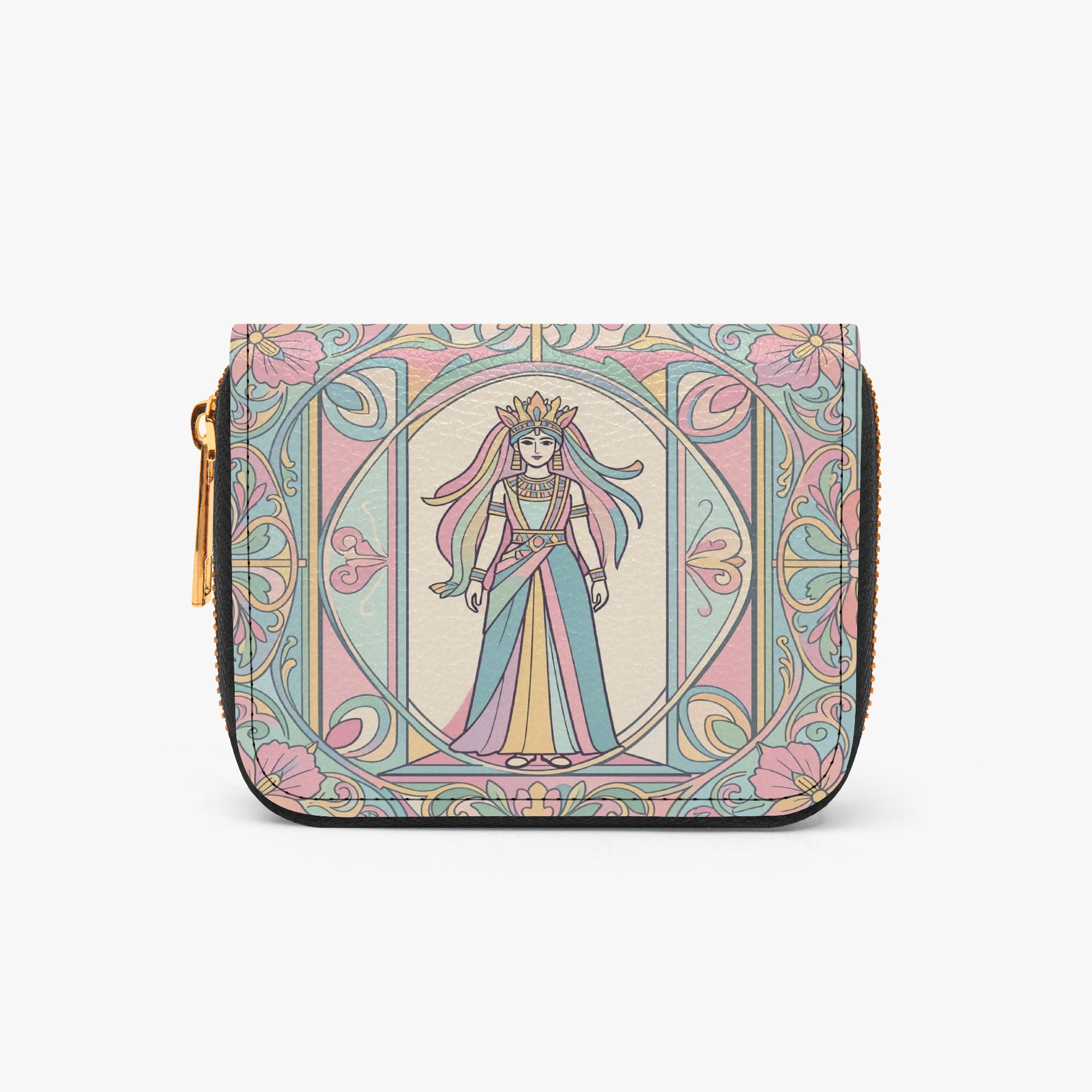 Queen Berenice Bifold Zipper Wallet | Aura Regalia-AURA REGALIA 
