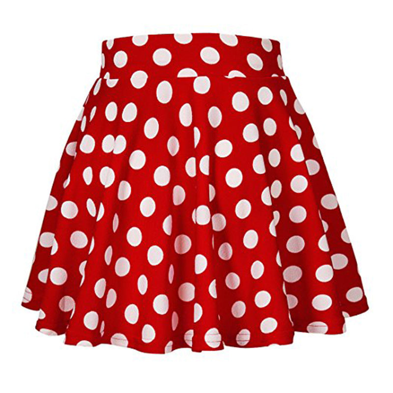 Summer Polka Dot Mini Skirt-AURA REGALIA 