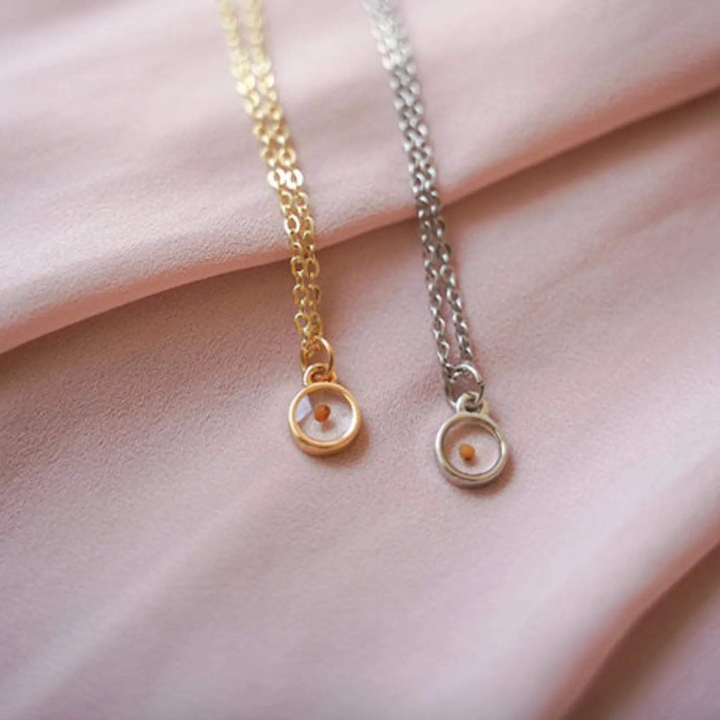 Mustard Seed Faith Necklace-AURA REGALIA 