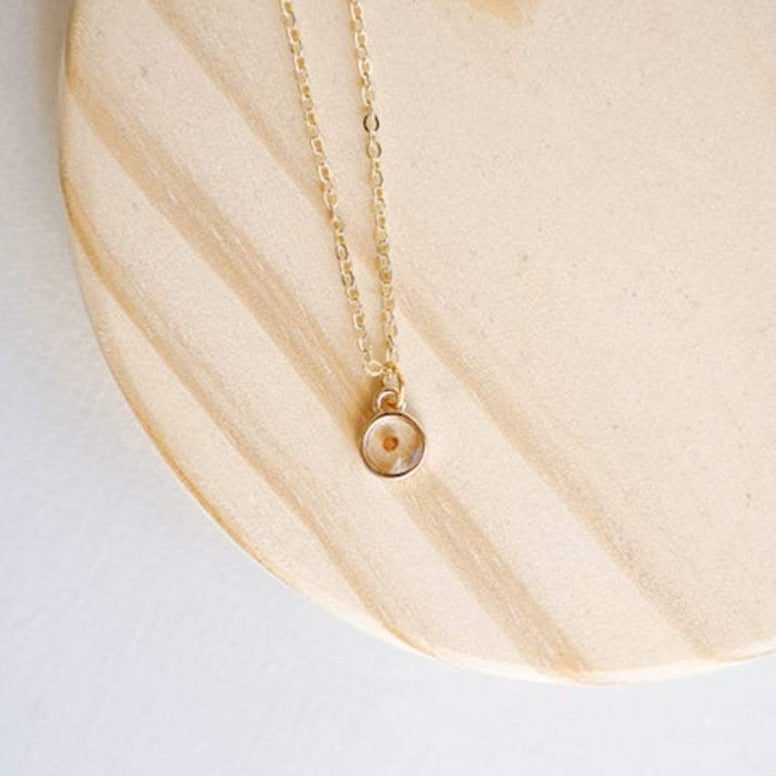 Mustard Seed Faith Necklace-AURA REGALIA 