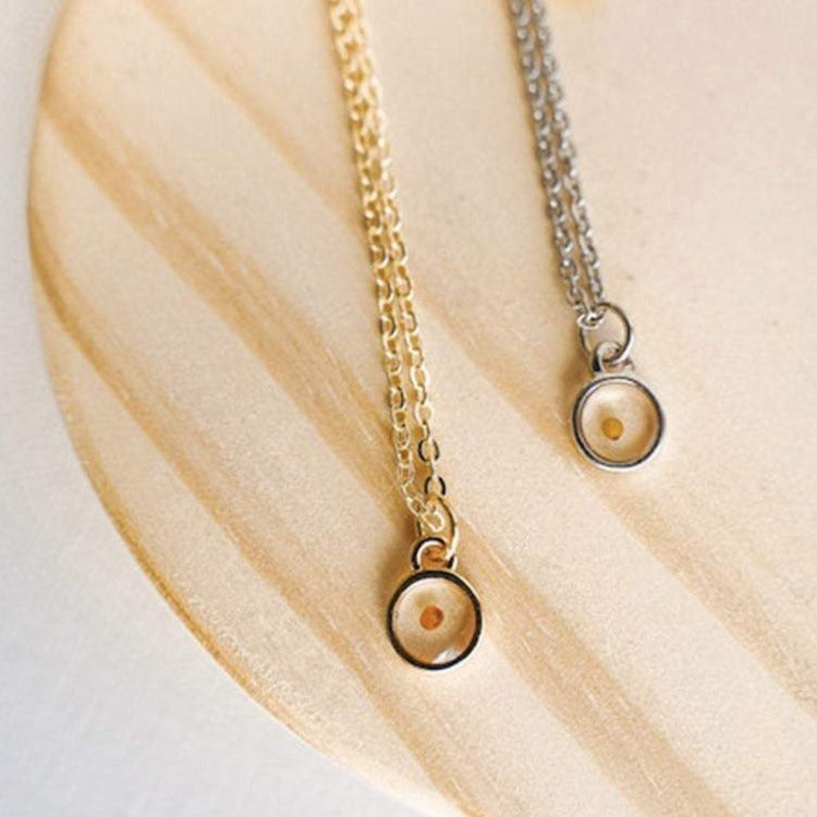 Mustard Seed Faith Necklace-AURA REGALIA 