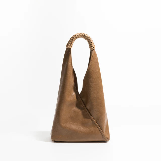 Triangle Hobo Purse Set for Women High Quality Vegant Leather Ladies Shoulder Bag Simple Brand Daily Tote Handbag