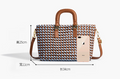 Soft Leather Woven Shoulder Bag Large-Capacity Fashion Tote Bag